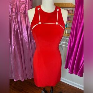 LAST CALL VINTAGE 90s RED CUTOUT MINI